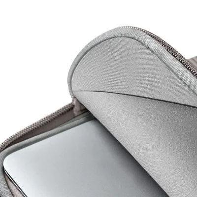 UNIQ Cyprus Ridge Edition Water-Resistant Neoprene Laptop Sleeve For MacBook Neo 13" | Air 13" - Pewter Grey